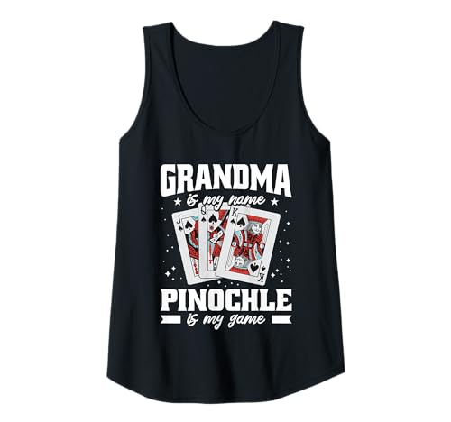 Damen Binokel - Grandma is My Name Pinochle is My Game Tank Top von Lustige Pinochel Design Für Oma