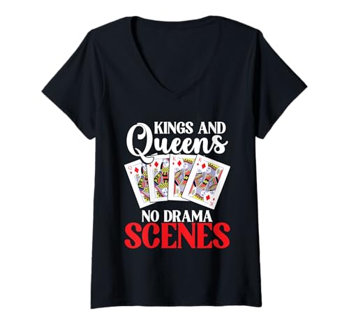 Damen Pinochle Kartenspiel Benoggel Und Binokel Design Spieleabend T-Shirt mit V-Ausschnitt Damen Pinochle Kartenspiel Benoggel Und Binokel Design Spieleabend T-Shirt mit V-Ausschnitt von Lustige Pinochle Überraschung Kartenspiel Gruppe