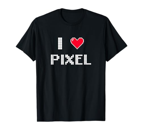 I Love Pixel retro Gamer Herren Zocker Gaming Geschenk T-Shirt I Love Pixel retro Gamer Herren Zocker Gaming Geschenk T-Shirt von Lustige Pixels Gaming Geschenkidee zum Geburtstag