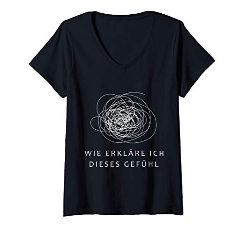 Damen PSYCHOLOGIE T-SHIRT - LUSTIGES THERAPEUTEN SHIRT T-Shirt mit V-Ausschnitt von Lustige Psychologie T-Shirt Designs