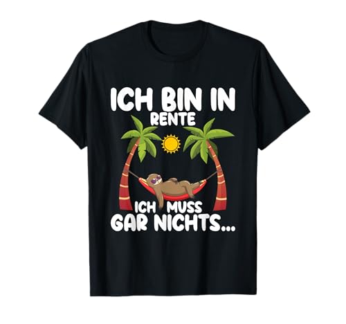 Lustige Renten Sprüche Kleidung Für Rentner Damen Faultier T-Shirt Schwarz S EU 38/40 Lustige Renten Sprüche Kleidung Für Rentner Damen Faultier T-Shirt Schwarz S EU 38/40 von Lustige Renten Sprüche Kleidung Für Rentner