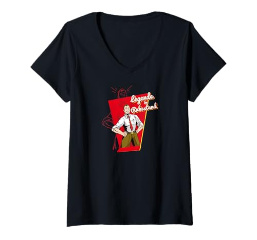 Damen Rente Kollege Legende IM Ruhestand Pensionist Renteneintritt T-Shirt mit V-Ausschnitt Damen Rente Kollege Legende IM Ruhestand Pensionist Renteneintritt T-Shirt mit V-Ausschnitt von Lustige Rentner Rente Ruhestand Geschenke Shirts
