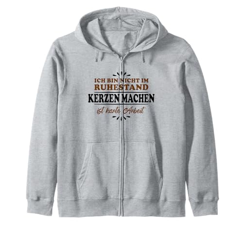 Ruhestand Rentner Pensioner Kerzen-Machen Kapuzenjacke von Lustige Rentner Rente Ruhestand Geschenke Shirts