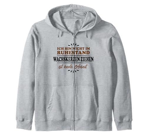 Ruhestand Rentner Pensioner Wachskerzen Kapuzenjacke von Lustige Rentner Rente Ruhestand Geschenke Shirts