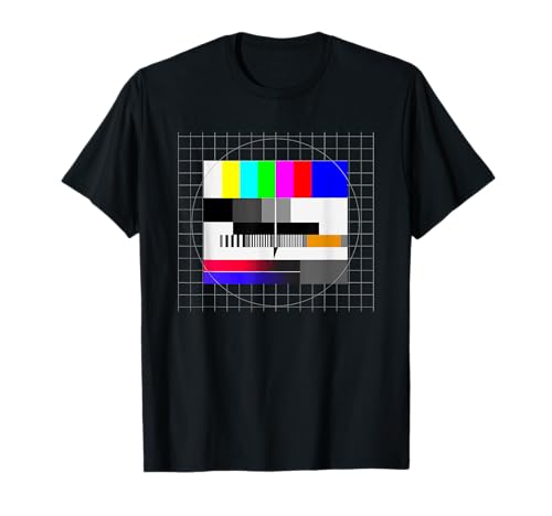 Lustige Retro Vintage Designs Retro Testbild T-Shirt Schwarz S Unisex Erwachsene (Unisex) Klassische Passform Kurzarm Pull-On Standardl"{a}nge Lustige Retro Vintage Designs Retro Testbild T-Shirt Schwarz S Unisex Erwachsene (Unisex) Klassische Passform Kurzarm Pull-On Standardl"{a}nge von Lustige Retro Vintage Designs