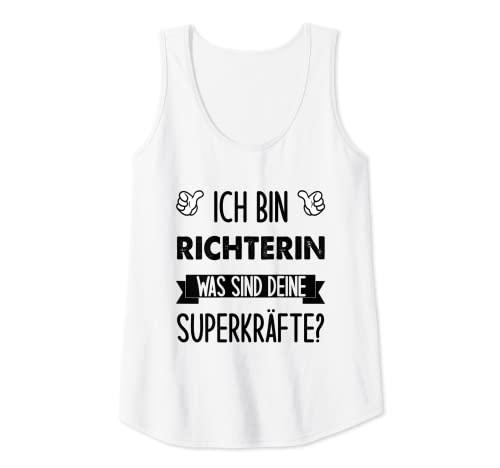Damen Ich Bin Richterin Was Sind Deine Superkräfte Tank Top Damen Ich Bin Richterin Was Sind Deine Superkräfte Tank Top von Lustige Richterin Geschenke Für Frauen