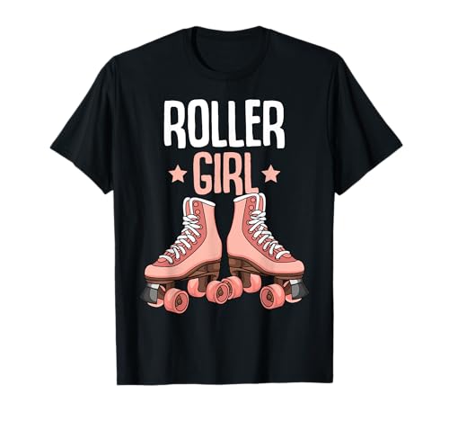 Rollschuhe Roller Girl Roller Skates Rollschuh Mädchen T-Shirt von Lustige Rollschuh Geschenkidee