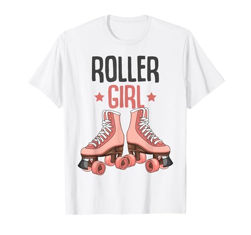 Rollschuhe Roller Girl Roller Skates Rollschuh Mädchen T-Shirt von Lustige Rollschuh Geschenkidee