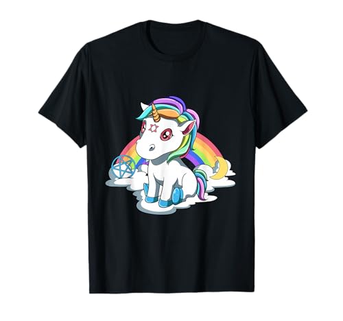 Sarkastisches Baby Satan Einhorn T-Shirt von Lustige Satanic Unicorn T-Shirts