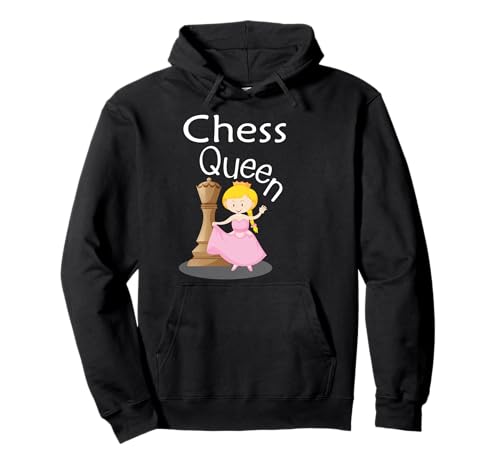 Schachkönigin Spruch Chess Queen Kinder Mädchen Schach Pullover Hoodie Schachkönigin Spruch Chess Queen Kinder Mädchen Schach Pullover Hoodie von Lustige Schachspieler Designs für Kinder