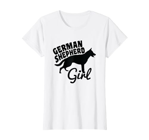 Deutscher Schäferhund Mädchen Hundezüchter Haustier T-Shirt Deutscher Schäferhund Mädchen Hundezüchter Haustier T-Shirt von Lustige Schäferhund Besitzer Grafik T-Shirts