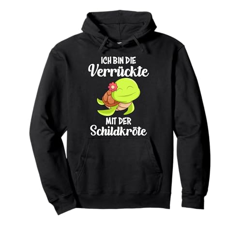 Verrückte mit der Schildkröte Aquarium Terrarium Damen Pullover Hoodie Verrückte mit der Schildkröte Aquarium Terrarium Damen Pullover Hoodie von Lustige Schildkröten Geschenke Damen und Herren