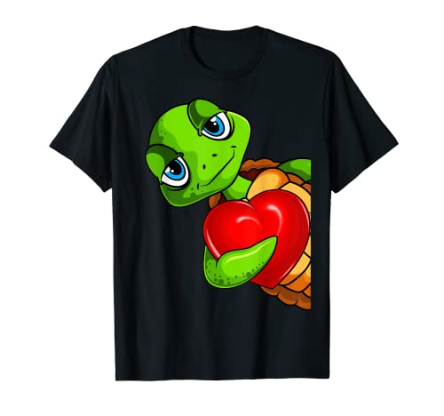 Schildkröten Kinder Mädchen Damen Schildkröte T-Shirt von Lustige Schildkröten Liebhaber Geschenk