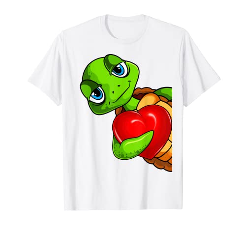 Schildkröten Kinder Mädchen Damen Schildkröte T-Shirt von Lustige Schildkröten Liebhaber Geschenk