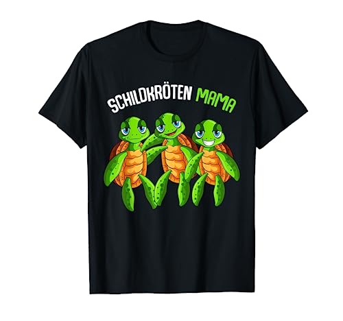 Schildkröten Mama Schildkröte Mädchen Frauen T-Shirt von Lustige Schildkröten Liebhaber Geschenk