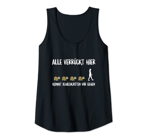 Damen Schildkröte Alle Verrückt Hier Kommt Schildkröten Wir Gehen Tank Top Damen Schildkröte Alle Verrückt Hier Kommt Schildkröten Wir Gehen Tank Top von Lustige Schildkröten Spruch Kleidung
