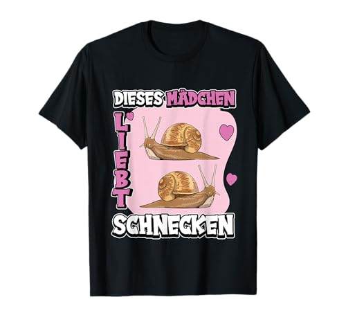 Kinder Schnecke Sachen Dieses Mädchen liebt Schnecken T-Shirt Kinder Schnecke Sachen Dieses Mädchen liebt Schnecken T-Shirt von Lustige Schnecke Kleidung