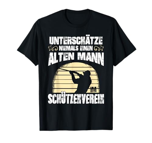 Sportschützen Herren Schützenverein Schießstand Sportschütze T-Shirt Sportschützen Herren Schützenverein Schießstand Sportschütze T-Shirt von Lustige Schützenverein Schiessstand Motive