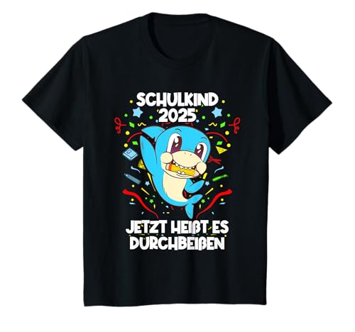 Kinder Schulkind 2025 Hai Einschulung Schuleinführung T-Shirt Kinder Schulkind 2025 Hai Einschulung Schuleinführung T-Shirt von Lustige Schulanfang - Einschulung Geschenkidee