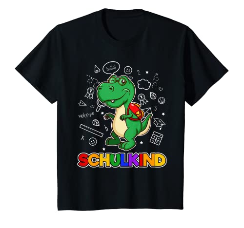 Kinder Schulkind - T-Rex mit Schulranzen - Dinosaurier Schulstart T-Shirt Kinder Schulkind - T-Rex mit Schulranzen - Dinosaurier Schulstart T-Shirt von Lustige Schulkinder Geschenke für den Schulstart