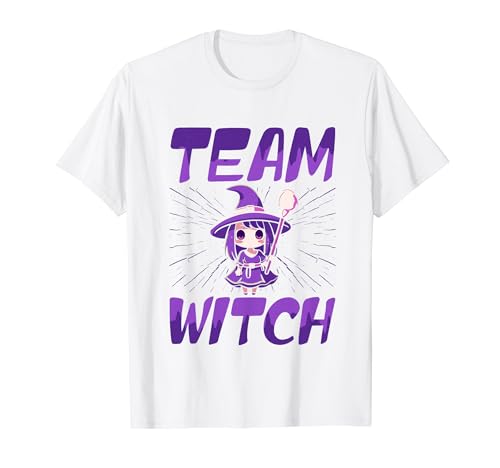 Baby Ankündigung - Baby Shower - Team Witch T-Shirt von Lustige Schwangerschaft Ankündigungs Shirts