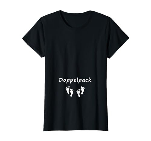 Damen Doppelpack Zwillingsmama Zwillinge Baby Nachwuchs T-Shirt Damen Doppelpack Zwillingsmama Zwillinge Baby Nachwuchs T-Shirt von Lustige Schwangerschafts & Babybauch T-Shirts