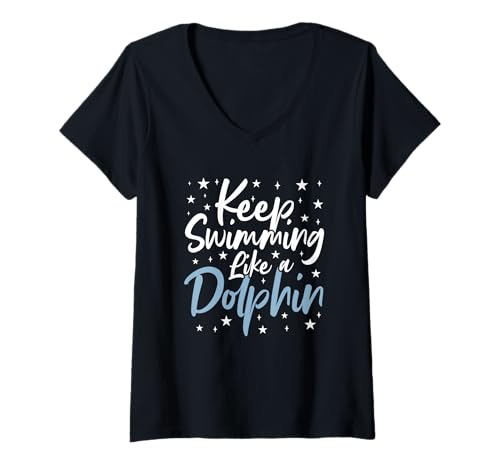 Damen Schwimmspruch Schwimmer Witz Schwimmlehrer T-Shirt mit V-Ausschnitt Damen Schwimmspruch Schwimmer Witz Schwimmlehrer T-Shirt mit V-Ausschnitt von Lustige Schwimmbekleidung