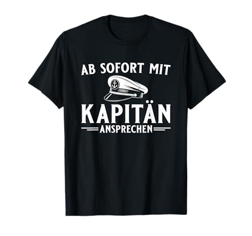 Herren Bootsführerschein bestanden Motorboot Kapitän T-Shirt von Lustige Segler Sprüche für Herren & Kapitäne