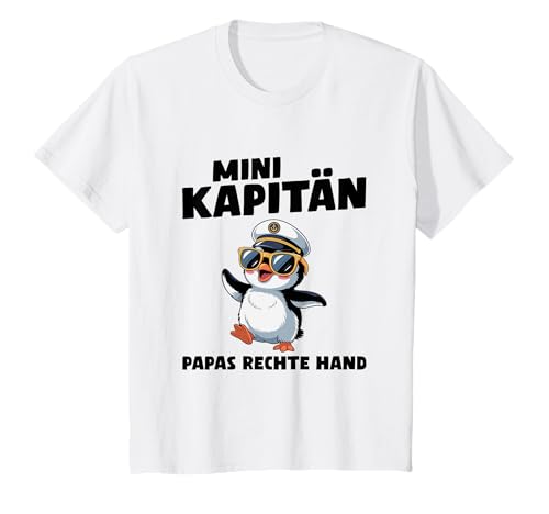 Kinder Segler Papa Sohn Pinguin Mini Kapitän T-Shirt Kinder Segler Papa Sohn Pinguin Mini Kapitän T-Shirt von Lustige Segler Sprüche für Jungs & Kapitäne