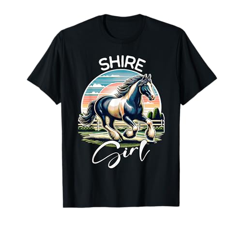 Shire Horse Mädchen Shire Horse T-Shirt von Lustige Shire Horse Designs Damen Pferd