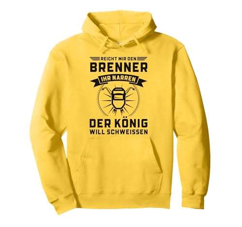 Schweißer Mechaniker König Der Werkstatt Schweißen Herren Pullover Hoodie von Lustige Shirt Geschenkidee Für Mechaniker