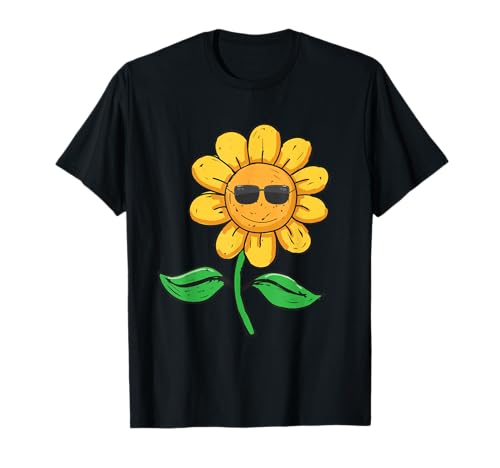 Lustige Sonnenblumen Sonnenblume mit Sonnenbrille Sommer T-Shirt, Schwarz, Klein, Unisex, Kinder, Kurzarm, Klassisch, Sommerlich mit Blumenmuster Lustige Sonnenblumen Sonnenblume mit Sonnenbrille Sommer T-Shirt, Schwarz, Klein, Unisex, Kinder, Kurzarm, Klassisch, Sommerlich mit Blumenmuster von Lustige Sonnenblumen