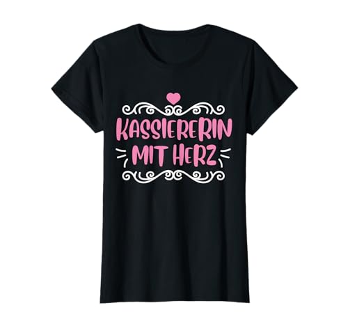Kassiererin mit Herz | Süßes Geschenk für Frauen T-Shirt Kassiererin mit Herz | Süßes Geschenk für Frauen T-Shirt von Lustige Spruch Geschenke für Kassiererin