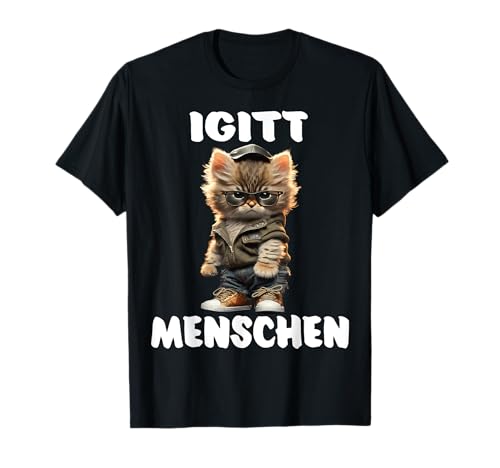 Igitt Menschen Katze Lustige Männer Frauen Spruch Katzen T-Shirt Igitt Menschen Katze Lustige Männer Frauen Spruch Katzen T-Shirt von Lustige Sprüche Damen Herren Katze Gemein Ironie