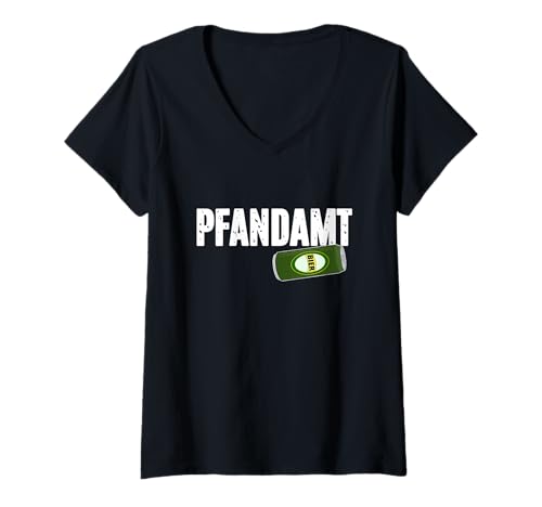 Damen Pfandamt T-Shirt mit V-Ausschnitt Damen Pfandamt T-Shirt mit V-Ausschnitt von Lustige Sprüche Design Geschenke