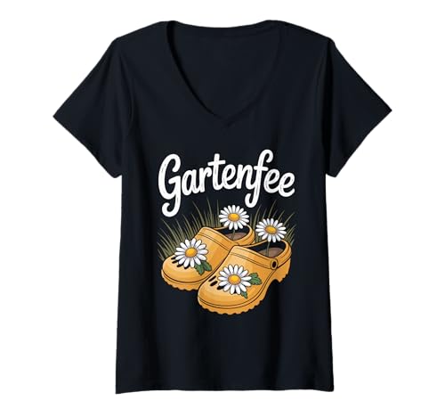 Damen Gärtnerin Spruch Garten Damen lustig Gartenfee T-Shirt mit V-Ausschnitt Damen Gärtnerin Spruch Garten Damen lustig Gartenfee T-Shirt mit V-Ausschnitt von Lustige Sprüche Gärtnerin Garten Geschenke