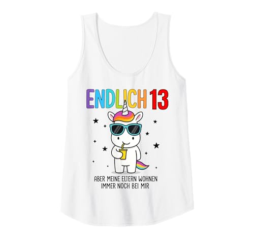 Damen Endlich 13 Aber Meine Eltern Wohnen Immer Noch Bei Mir Tank Top Damen Endlich 13 Aber Meine Eltern Wohnen Immer Noch Bei Mir Tank Top von Lustige Sprüche Geburtstag Kinder Einhorn