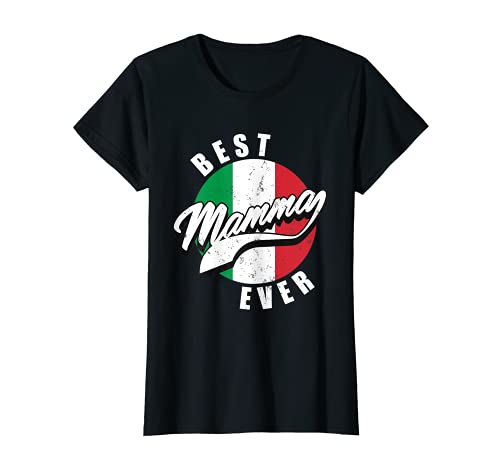 Damen BEST MAMMA EVER Italienische Mutter T-Shirt Damen BEST MAMMA EVER Italienische Mutter T-Shirt von Lustige Sprüche Geschenke Mama Aus Italien
