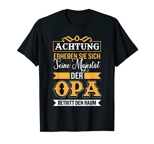 Herren Opa Seine Majestät der Großvater Geschenk Senioren Enkel T-Shirt Herren Opa Seine Majestät der Großvater Geschenk Senioren Enkel T-Shirt von Lustige Sprüche Outfits für Opas & Rente