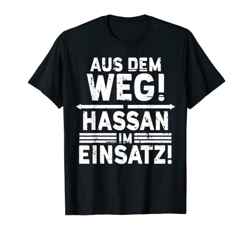 Herren Name Hassan - Hassan im Einsatz T-Shirt Herren Name Hassan - Hassan im Einsatz T-Shirt von Lustige Sprüche Vorname Name Geburtstag Designs