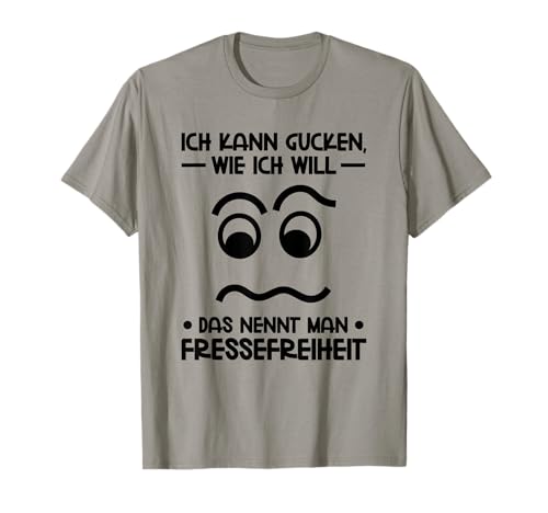 Lustige Sprche Witzige Statements Humor Geschenke Ich kann gucken wie ich will Das nennt man Fressefreiheit Grau Meliert Unisex Erwachsene T-Shirt Small Klassisches Halbarm-Rundhals T-Shirt Lustige Sprche Witzige Statements Humor Geschenke Ich kann gucken wie ich will Das nennt man Fressefreiheit Grau Meliert Unisex Erwachsene T-Shirt Small Klassisches Halbarm-Rundhals T-Shirt von Lustige Sprüche Witzige Statements Humor Geschenke