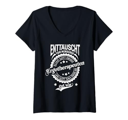 Damen Lustiger Spruch für Beruf Ergotherapeut T-Shirt mit V-Ausschnitt Damen Lustiger Spruch für Beruf Ergotherapeut T-Shirt mit V-Ausschnitt von Lustige Sprüche für Ergotherapeuten