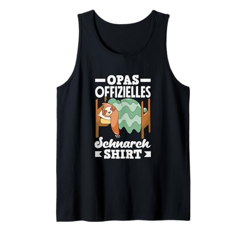 Herren Opas Offizielles Schnarch Shirt Lustiges Opa Faultier Tank Top Herren Opas Offizielles Schnarch Shirt Lustiges Opa Faultier Tank Top von Lustige Sprüche für Opa Schlaf Shirt Geschenke