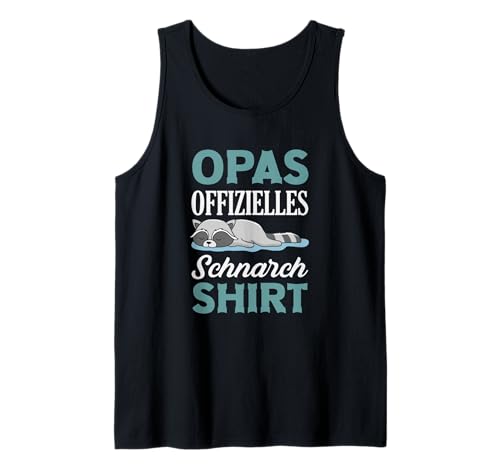 Herren Opas Offizielles Schnarch Shirt Lustiges Opa Waschbär Tank Top Herren Opas Offizielles Schnarch Shirt Lustiges Opa Waschbär Tank Top von Lustige Sprüche für Opa Schlaf Shirt Geschenke