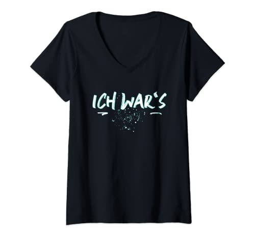 Damen ICH WARS! - lustiger Spruch für Ihn und Sie T-Shirt mit V-Ausschnitt Damen ICH WARS! - lustiger Spruch für Ihn und Sie T-Shirt mit V-Ausschnitt von Lustige Sprüche für die Arbeit - by Fräulein Wolke
