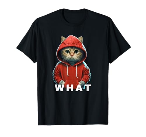 Lustige Sprüche & Designs Süßes Katzen Outfit What T-Shirt für Katzenliebhaber-Mädchen, Schwarz, S Lustige Sprüche & Designs Süßes Katzen Outfit What T-Shirt für Katzenliebhaber-Mädchen, Schwarz, S von Lustige Sprüche & Designs