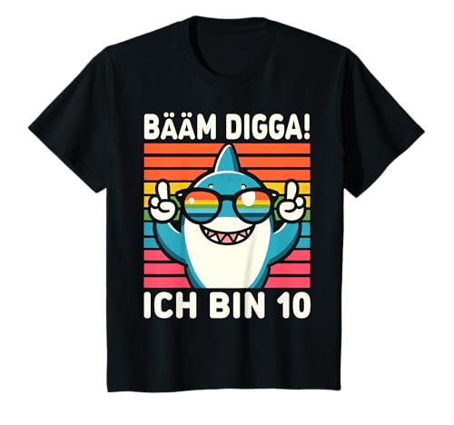 Kinder Bääm Digga! Ich bin 10 Jahre 10. Geburtstag Junge T-Shirt von Lustige Sprüche & Geschenke ARTIPALATI