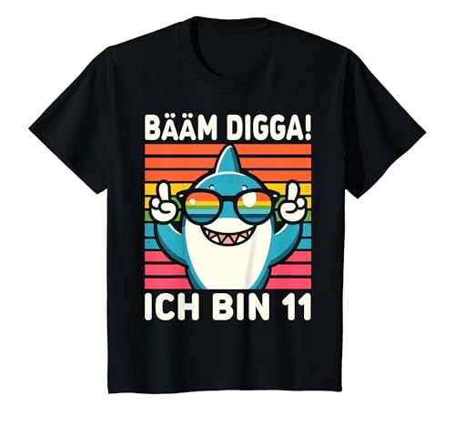 Kinder Bääm Digga! Ich bin 11 Jahre 11. Geburtstag Junge T-Shirt von Lustige Sprüche & Geschenke ARTIPALATI