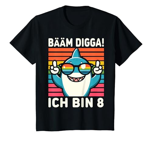 Kinder Bääm Digga! Ich bin 8 Jahre 8. Geburtstag Junge T-Shirt von Lustige Sprüche & Geschenke ARTIPALATI