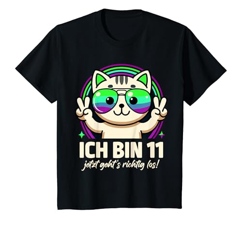 Kinder Ich bin 11 Jahre Mädchen 11. Geburtstag Spruch Elf T-Shirt von Lustige Sprüche & Geschenke ARTIPALATI